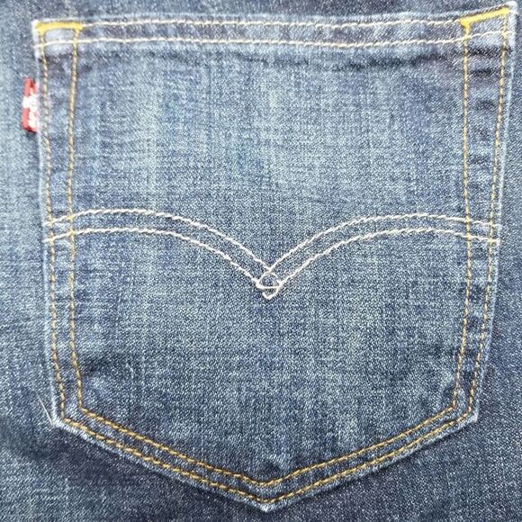 Levi's 569 Kale Dark Wash Loose Straight Fit Jeans - Picture 9 of 16